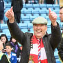 Rovers chairman Terry Bramall pictured at the final game of the regular season, away at Gillingham last weekend.