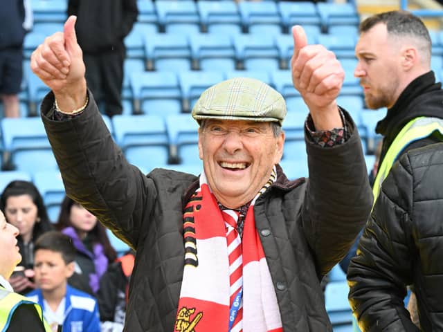 Rovers chairman Terry Bramall pictured at the final game of the regular season, away at Gillingham last weekend.