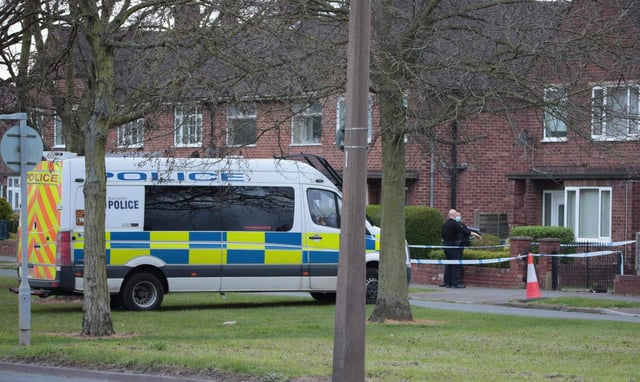 Police sealed off a house in Lonsdale Avenue, Intake. (Photo: Tony Critchley).