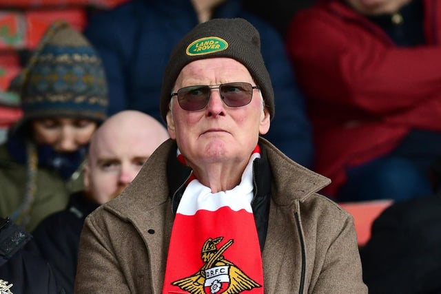 Doncaster Rovers fans ahead of victory at Swindon.