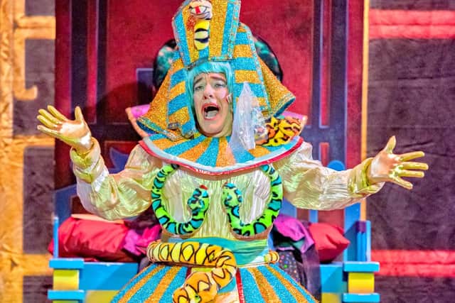 Widow Twankey, played by Mark Stratton, in the pantomime Aladdin at Cast. Picture: Ant Robling