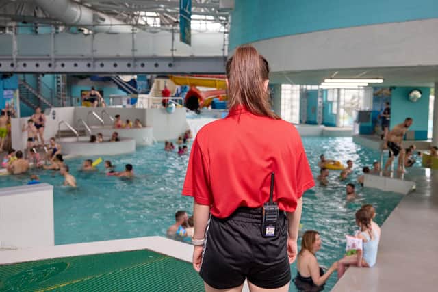 DCLT lifeguard on duty at The Dome