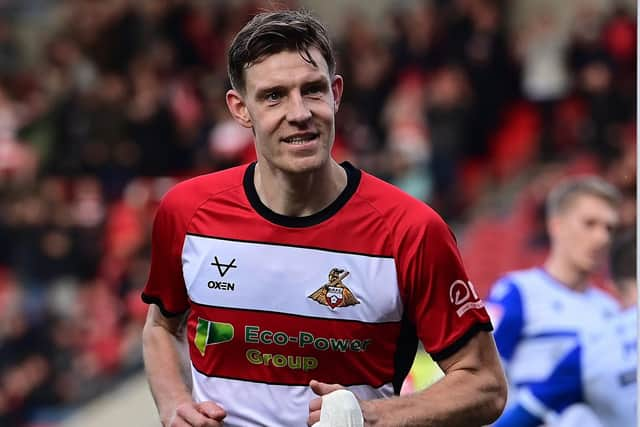 Joe Ironside celebrates his goal against Grimsby.