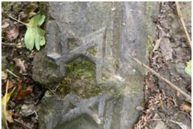 The brick was found in woodland near Cadeby.