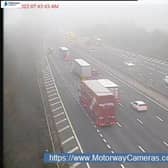 A yellow weather warning for fog is in place this morning (November 14) and traffic is likely to be affected.