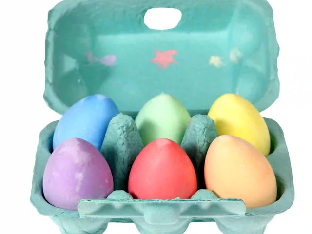 Chalk eggs