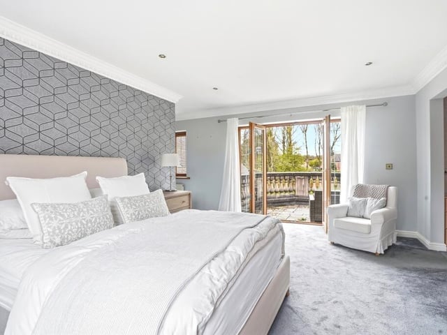 The glorious master bedroom.