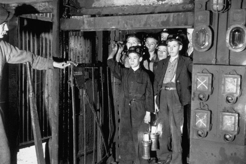 A number of boys volunteered for the coal mines following a Government appeal, and started their training at Markham Main Colliery in September 1943.