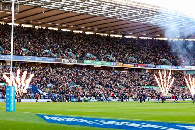 A sell-out crowd at BT Murrayfield was treated to fireworks before and during the match between Scotland and Australia.