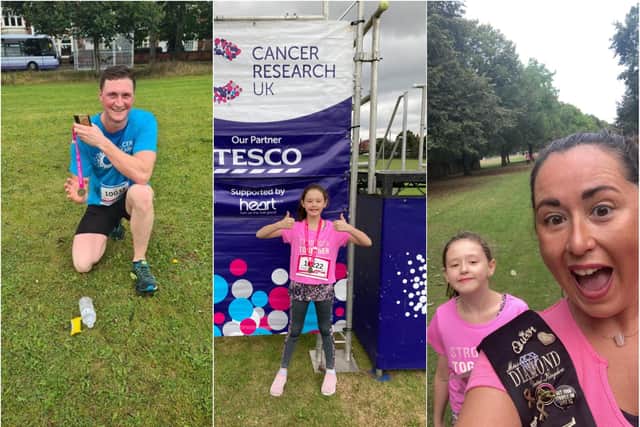 Race for Life winner Levi. Even McEwen and Charlotte Lister were among those taking part in Doncaster's Race For Life.