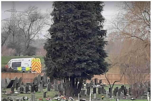 Police have been spotted near to the canal and St Oswald's Church in Kirk Sandall this morning.