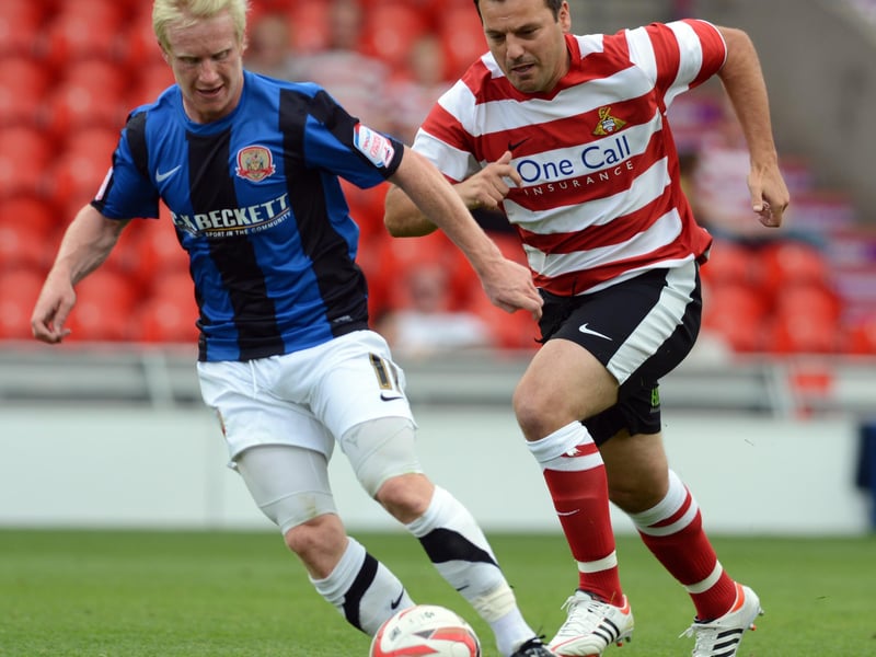 12/13 appearances: 14.
Veteran forward Blake joined Rovers at the start of the season but struggled for regular appearances, particularly in the second half of the season. He was released in March of 2013, a month before Rovers won the league. Rovers were his last club as a professional