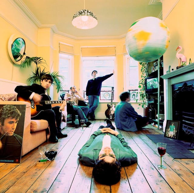 A photo from the cover session for Oasis' Definitely Maybe. Picture: (c) Michael Spencer Jones