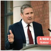 Sir Keir Starmer was spotted at Doncaster railway station.