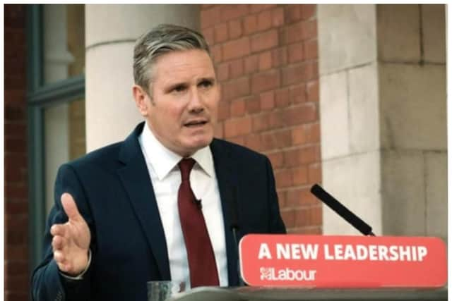 Sir Keir Starmer was spotted at Doncaster railway station.