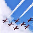 The Red Arrows were regular visitors to the RAF Finningley Air Show.