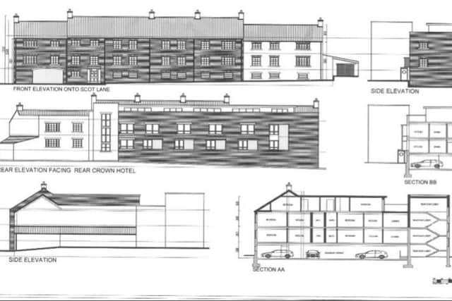 Plans for the three-storey apartment block in Bawtry