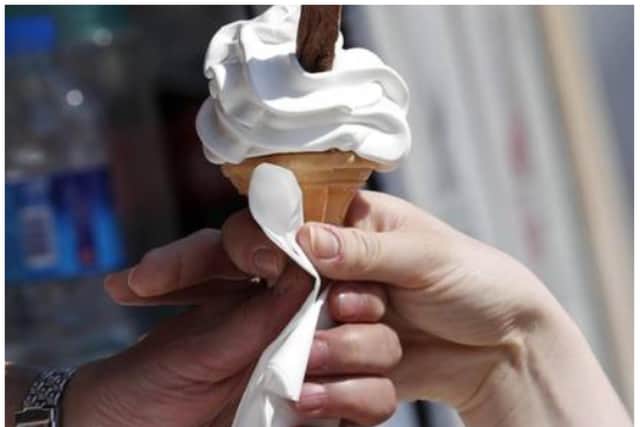 Some pupils received free ice creams while others did not, according to parents.