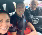 Ben Parkinson and Roberta Drewitt with Donny Dancer Gary Marshall