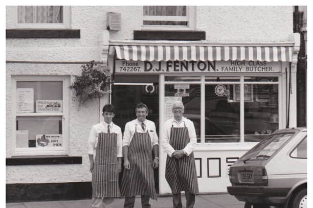 Carl on the left, his father David in the middle and Carl's grandfather on the right who helped in the shop for a period after retirement.