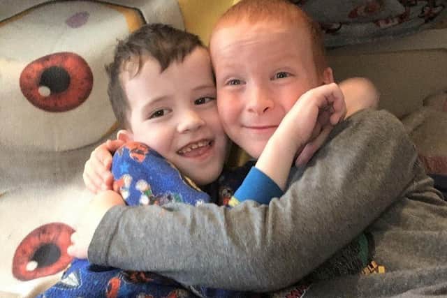 Kian and Oliver Groom have both needed the gastroenterology and paediatric surgery service at Sheffield Children’s Hospital