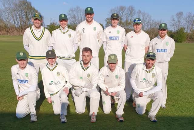 Bawtry. Back (l-r): Owen Taylor, Will Roberts, Dan Lovell, Harry Fotheringham, Liam Penrose, Dave Mason. Front (l-r): Alex Kirkham, James Blackburn, Grant Fleming, Sam Haslam, Sean Harrison.