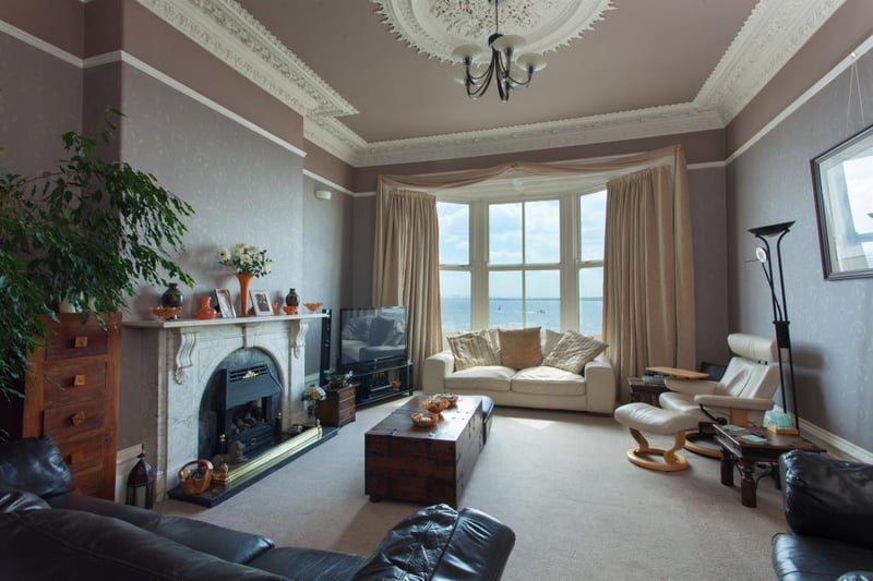 Apart from spectacular sea views, the lounge also offers large marble fireplace with gas fire.