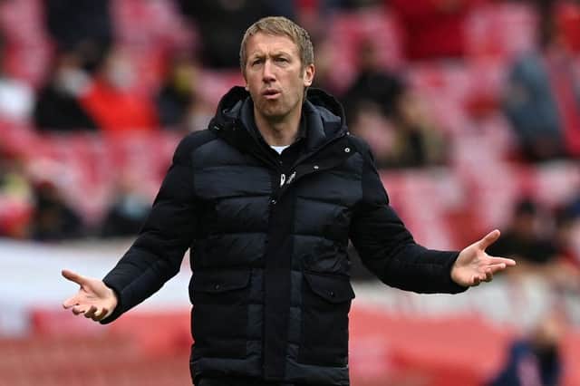 Graham Potter. (Photo by NEIL HALL/POOL/AFP via Getty Images)