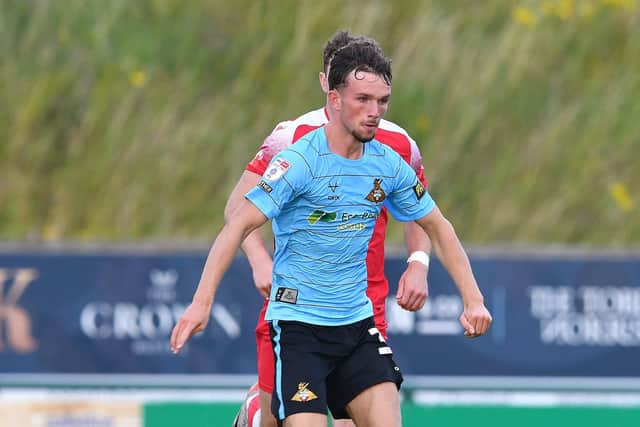 Will Flint was one of the stand-out performers in Rovers' friendly win at Stamford. Picture Howard Roe/AHPIX LTD.