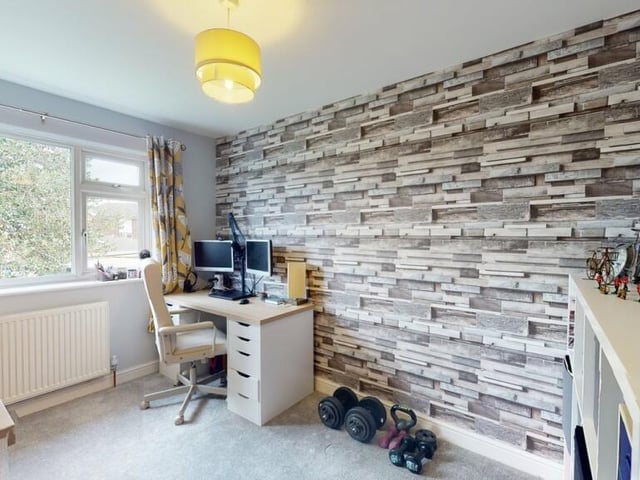 Versatile room space gives options for studying, gym workouts or multiple other uses.