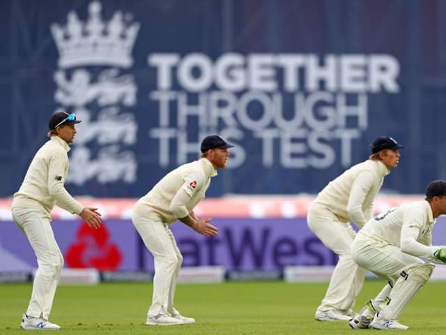(L-R) England's Joe Root, Ben Stokes, Zak Crawley and Jos Buttler in action last summer. Photo: MICHAEL STEELE/POOL/AFP via Getty Images