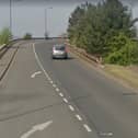 The flyover which crosses Greens Way, Mexborough