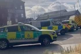 Emergency services were at the scene.