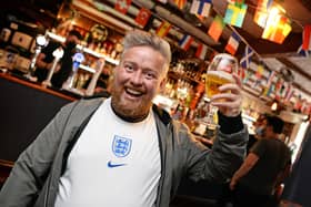 England v Germany. Shaun Hawkins, pictured at the Salutation.