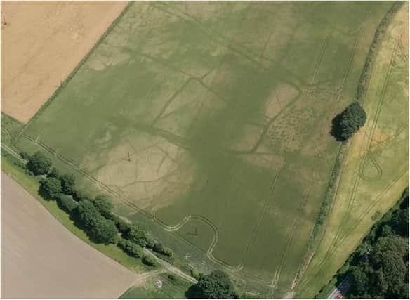 Roman field systems near Doncaster. (Photo: Historic England).