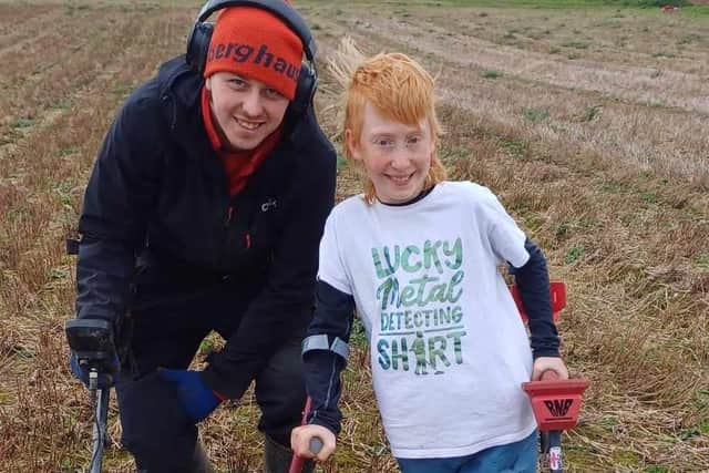 Finley returned to Doncaster to go metal detecting.