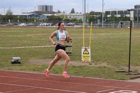 Jennifer Monteith won the women’s Donny Mile race at Doncaster Athletic Club’s annual Open meeting.