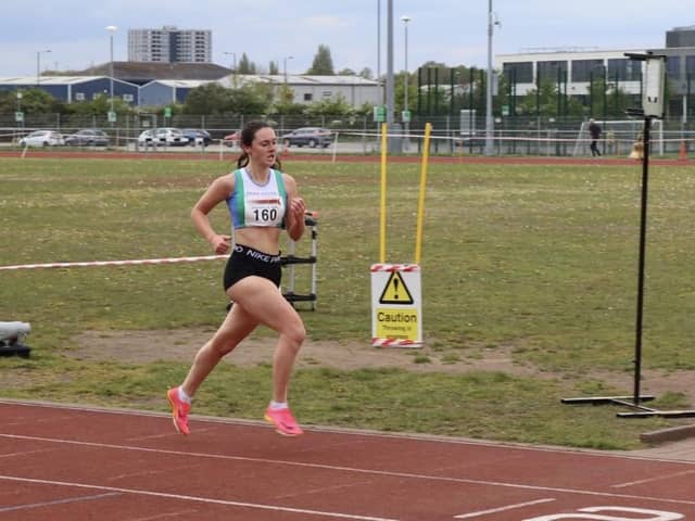 Jennifer Monteith won the women’s Donny Mile race at Doncaster Athletic Club’s annual Open meeting.