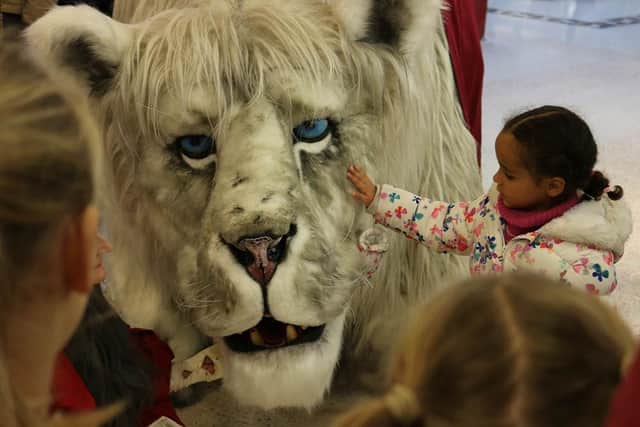 The Snow Lion will walk the malls of Frenchgate.