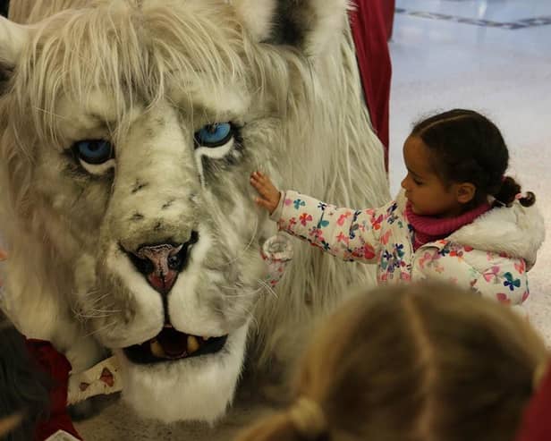 The Snow Lion will walk the malls of Frenchgate.