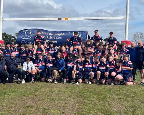 Doncaster Knights' under-14s have won the Yorkshire Cup.