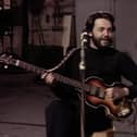 Paul McCartney playing the iconic instrument back in the 1960s. (Photo: Hofner).