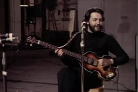Paul McCartney playing the iconic instrument back in the 1960s. (Photo: Hofner).