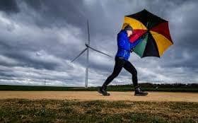 High winds are forecast