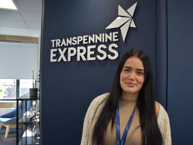 Leah Brook who now holds a full-time role at TransPennine Express following a successful apprenticeship