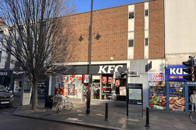 The KFC branch in Doncaster city centre is being marketed by Business Doncaster.