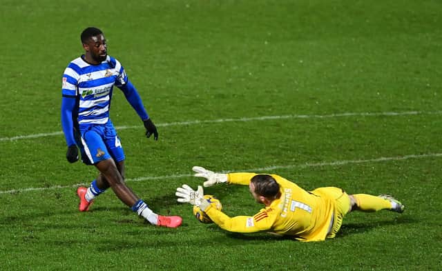 On another night Doncaster's Hakeeb Adelakun could have been celebrating a hat-trick.