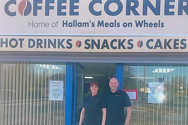 Michelle and Mike Hallam of Coffee Corner.