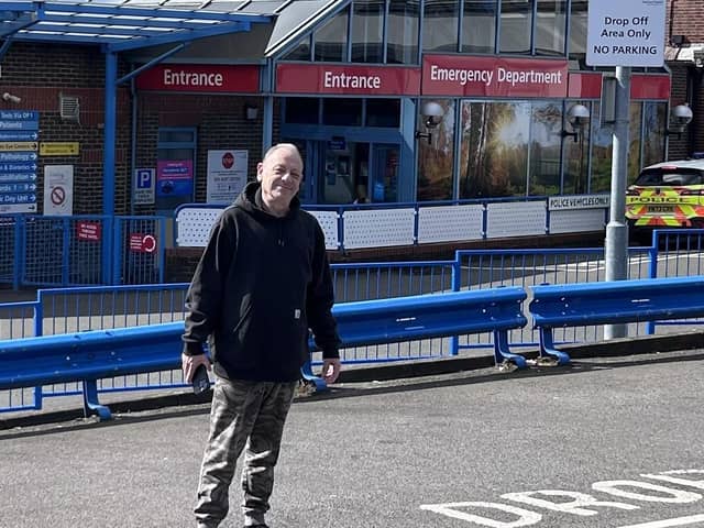 Stan Stammers of post-punk bands Theatre of Hate and Spear of Destiny was treated at Doncaster Royal Infirmary. (Photo: Kirk Brandon/Facebook).