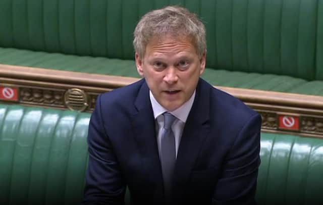 Transport Secretary Grant Shapps.
